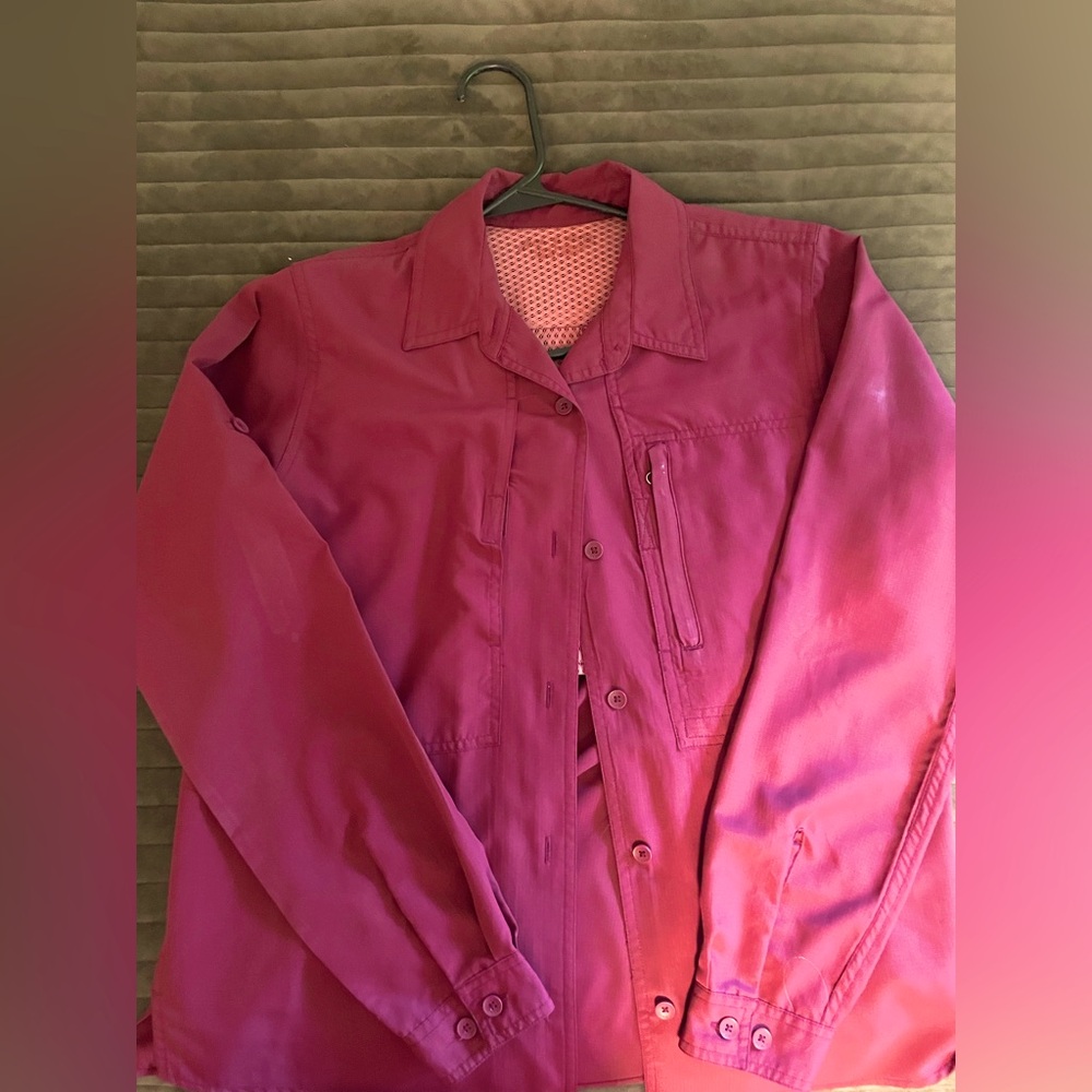 Women's Dark Pink Fisherwoman’s Lightweight Work Shirt